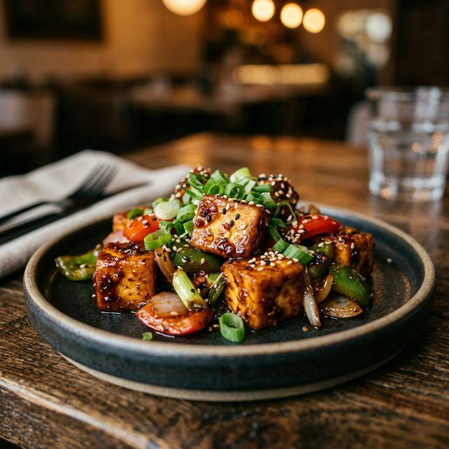 Signature Chilli Paneer dish