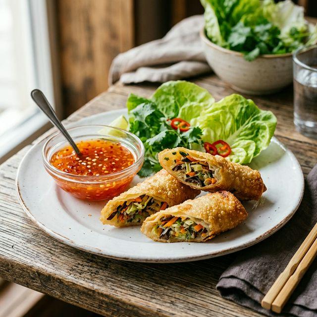 Crispy Spring Rolls appetizer