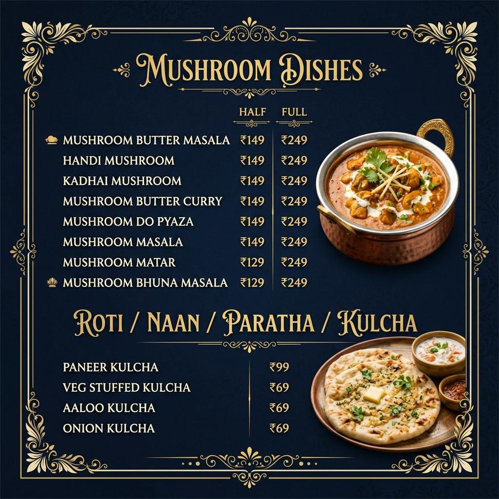 Mushroom & Kulcha